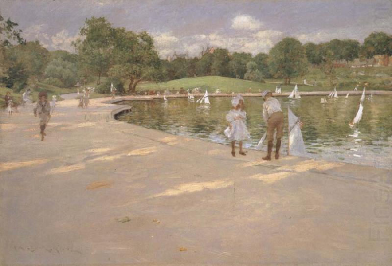 Lilliputian Boat Lake, William Merritt Chase